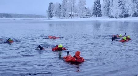 River floating in Kuhmo - Finland